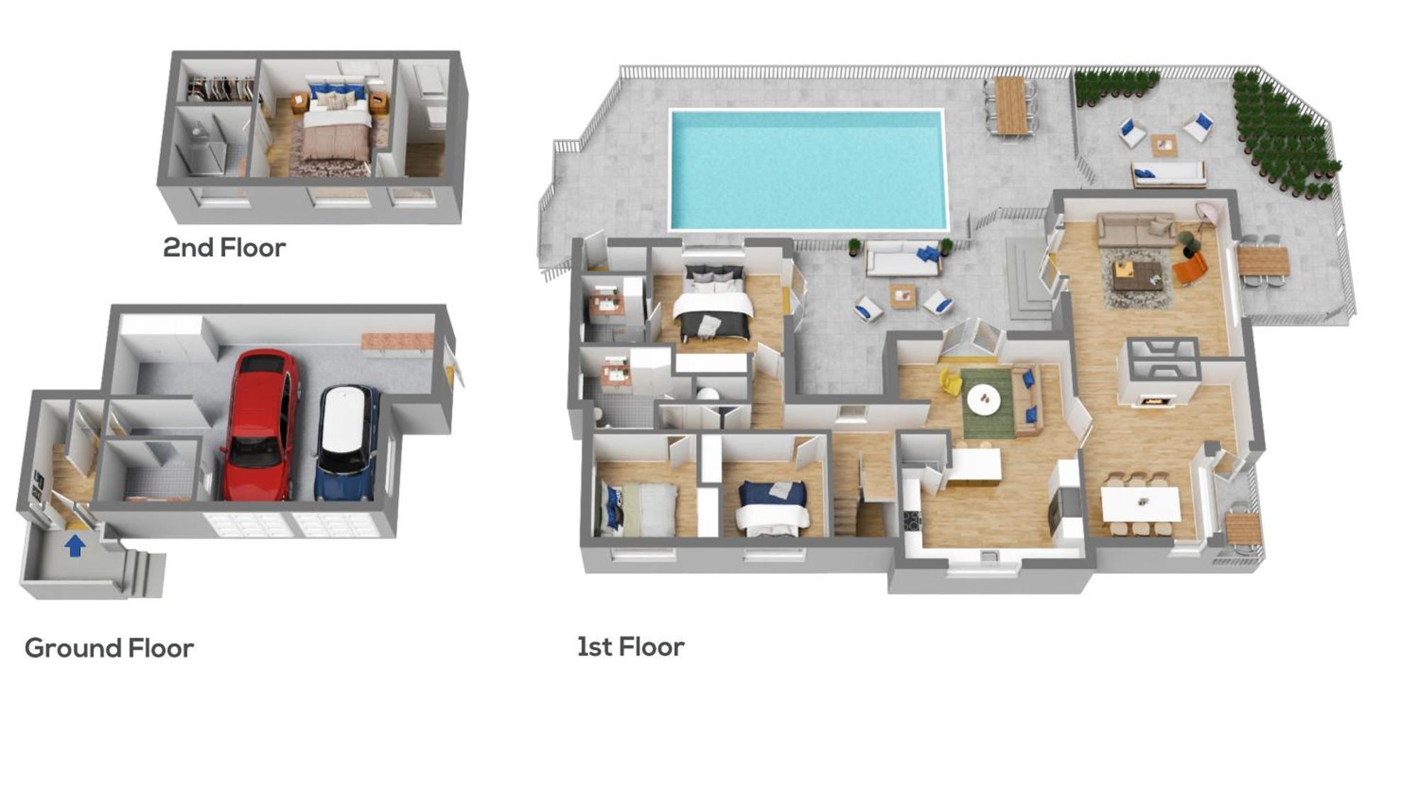 Villa With Pool In Browns Bay Auckland Bagian luar foto